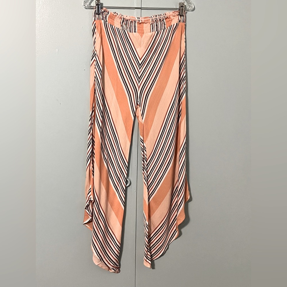 NWT En Crème‎ Thin Pull On Pants Stripes Multi Color Size Medium